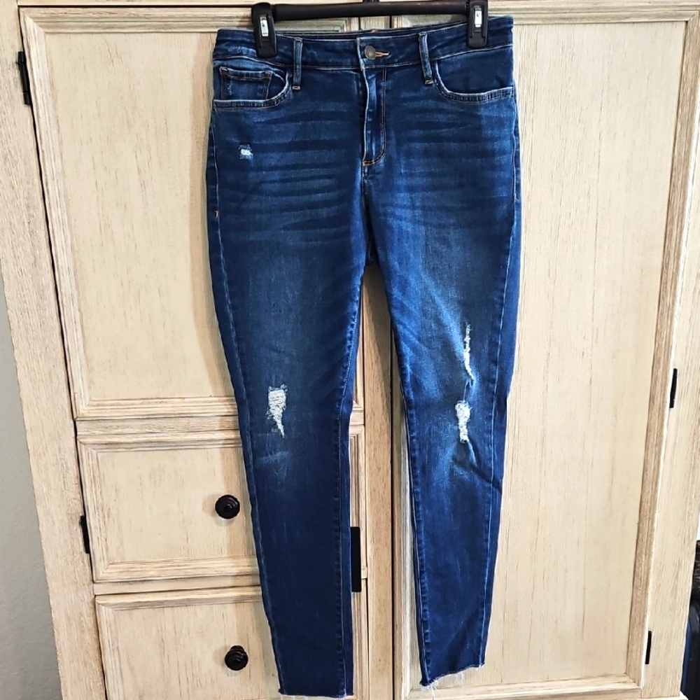 a.n.a Women's Dark Blue Skinny Jeans